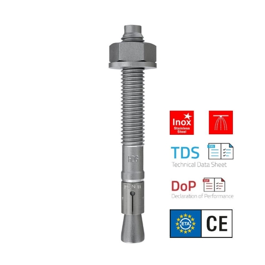 Afbeeldingen van Fischer snelbouwanker FBN II 16/100 (16x220) HDG, thermisch verzinkt SW24 - 507554