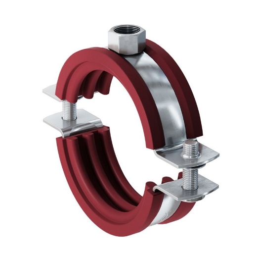 Afbeeldingen van Samontec hittebestendige pijpbeugel FRSH 89-92, siliconen inleg - 63513