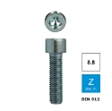 Afbeeldingen van Inbusbout met cilinderkop Din 912 M6x12 verzinkt 8.8 (S5)