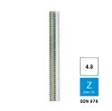 Afbeeldingen van Draadstang Din 976 lengte 1m M6 verzinkt 4.8