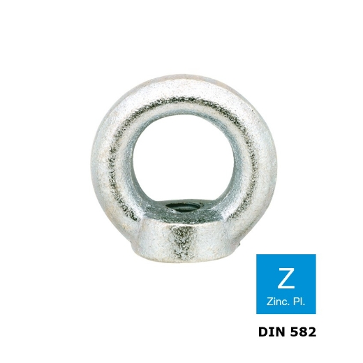 Afbeeldingen van Oogmoer Din 582 M6 verzinkt C15