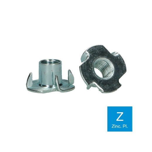 Afbeeldingen van Inslagmoer voor hout M5 verzinkt