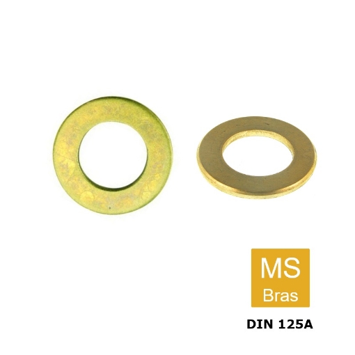 Millimeter prijs Voor type Vlakke sluitring Din 125A M8 (8.4x16x1.6) messing