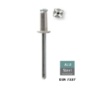 Afbeeldingen van Blindklinknagel - Rivet met paraplukop STAR Din 7337 4.8x20 Alu/Staal