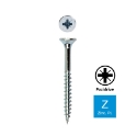 Afbeeldingen van Houtschroef Pozidrive PZ2 met deeldraad 5x70 (42) verzinkt