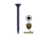 200st. Woodies® Ultimate Blackline houtschroef Torx TX20 met verzonken kop 4x50 shield zwart