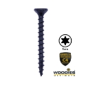Afbeeldingen van Woodies® Ultimate Blackline houtschroef Torx TX20 met verzonken kop 5x40/24 shield zwart - 61851378