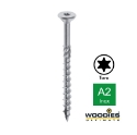 Afbeeldingen van Woodies® Ultimate houtschroef deeldraad Torx TX20 met verzonken kop 4x40/24 inox A2 - 61840372