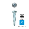 Afbeeldingen van Zelfborende plaatschroef met bolle kop Philips PH2 Din 7504N-H 3.9x16 verzinkt