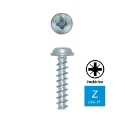 Afbeeldingen van Schroef voor kunststof met flenskop Pozidrive PZ1 3x16 verzinkt