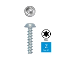 Afbeeldingen van Schroef voor kunststof met flenskop Torx TX6 - 2.2x6 verzinkt
