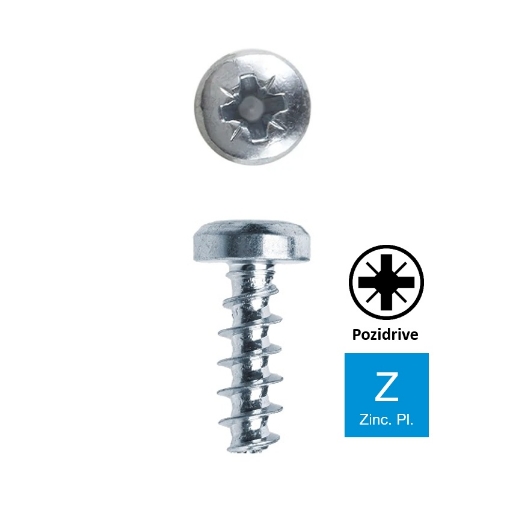 Typisch Ongepast NieuwZeeland Schroef voor kunststof met ronde kop Pozidrive PZ2 5x12 verzinkt |  PFRK-PZ-050-012-ZN/200 | Dhz-proshop, monteer simpelweg professioneel