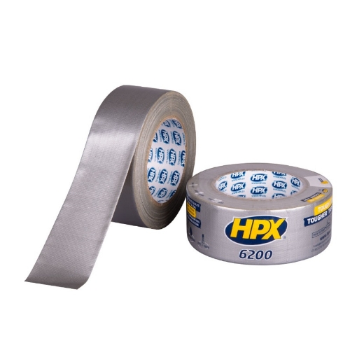 Afbeeldingen van HPX Pantsertape 6200 (reparatietape) - zilver 48mm x 25m - CS5025