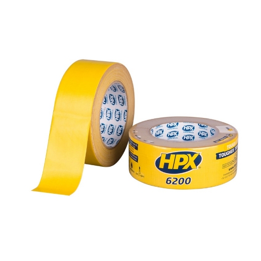 Afbeeldingen van HPX Pantsertape 6200 (reparatietape) - geel 48mm x 25m - CY5025