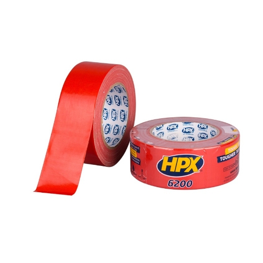 Afbeeldingen van HPX Pantsertape 6200 (reparatietape) - rood 48mm x 25m - CR5025
