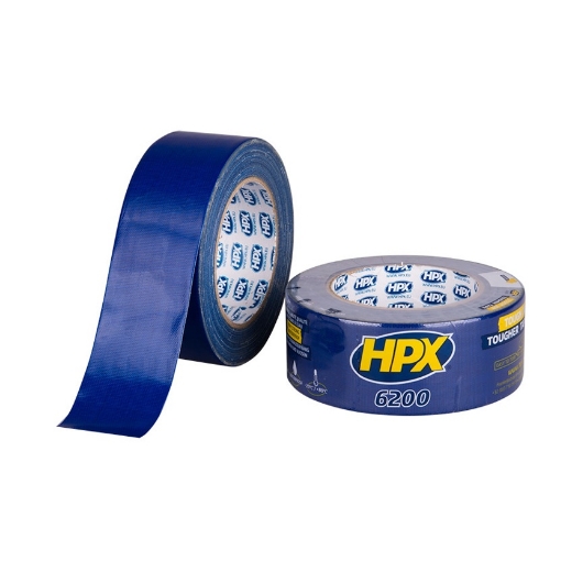 Afbeeldingen van HPX Pantsertape 6200 (reparatietape) - donkerblauw 48mm x 25m - CD5025