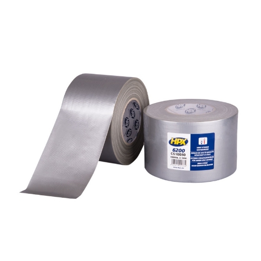 Afbeeldingen van HPX Pantsertape 6200 (reparatietape) - zilver 100mm x 50m - CS10050