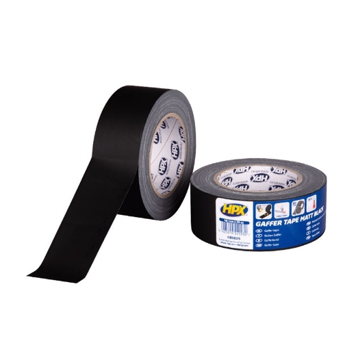 HPX Gaffer tape - matzwart 48mm x 25m - GB5025