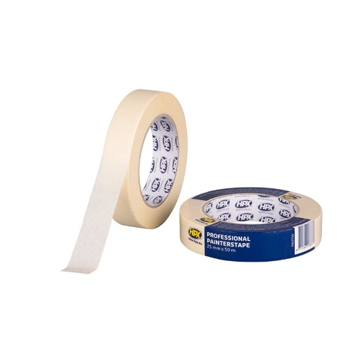 Afbeeldingen van HPX Masking tape 60°C - crèmewit 25mm x 50m - MA2550
