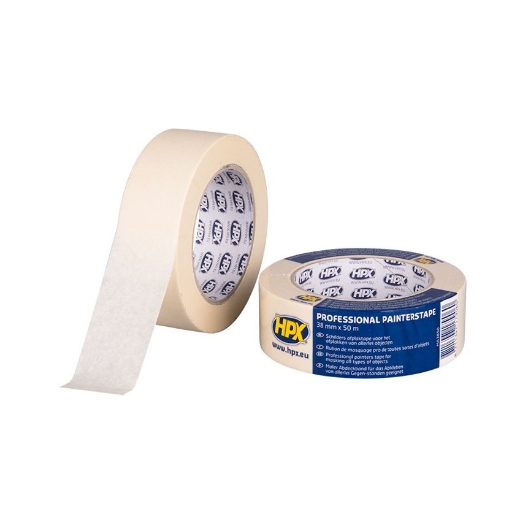 HPX Masking tape 60°C - crèmewit 38mm x 50m - MA3850