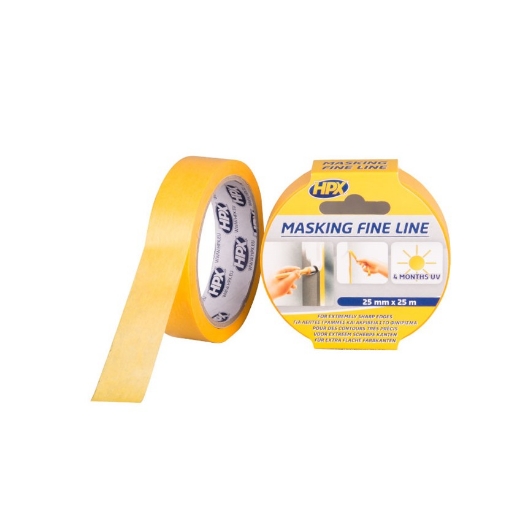 Afbeeldingen van HPX Masking 4400 Fine Line - oranje 25mm x 25m - FP2525