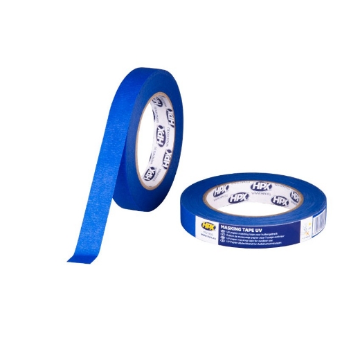 HPX Masking tape UV - blauw 19mm x 50m - MU1950