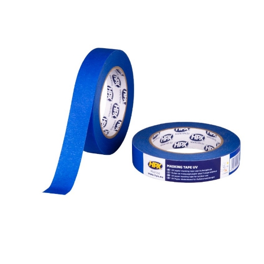 Afbeeldingen van HPX Masking tape UV - blauw 25mm x 50m - MU2550