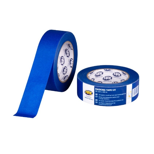 HPX Masking tape UV - blauw 38mm x 50m - MU3850