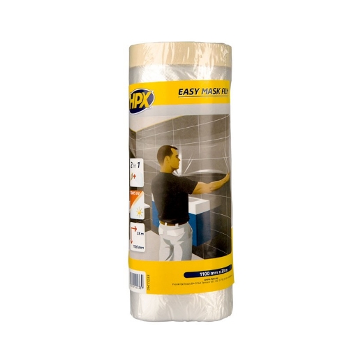 Afbeeldingen van HPX Easy mask film crêpepapier - 1100mm x 33m - PM11033