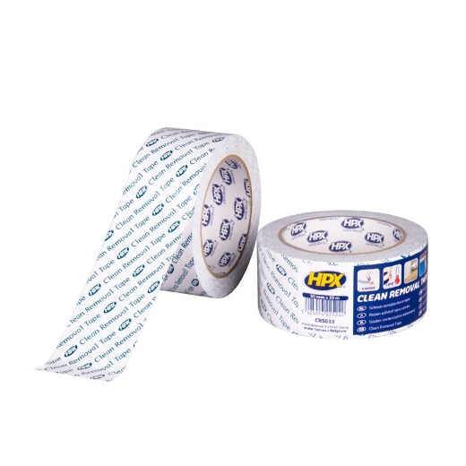 Afbeeldingen van HPX Schoonverwijderbare PVC tape - 50mm x 33m - CR5033