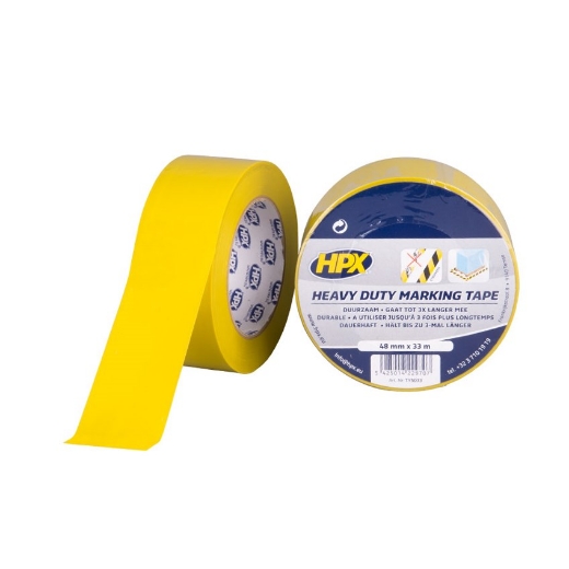 Afbeeldingen van HPX Zelfklevende hoogwaardige markeringstape  - geel 48mm x 33m - TY5033