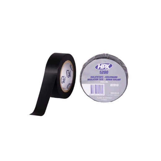 HPX PVC isolatietape - zwart 19mm x 10m - IB1910