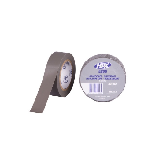 HPX PVC isolatietape - grijs 19mm x 10m - IG1910