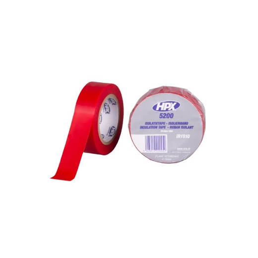 HPX PVC isolatietape - rood 19mm x 10m - IR1910