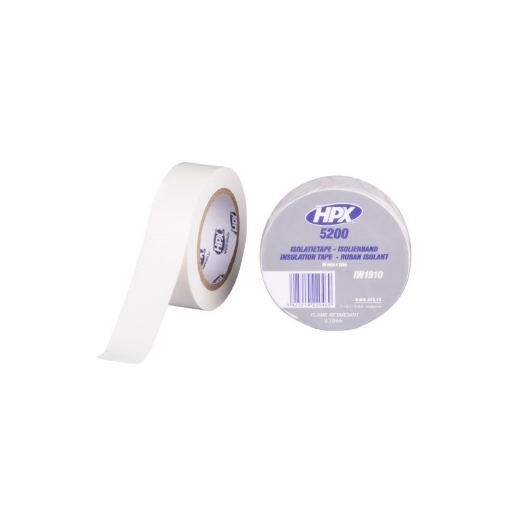 Afbeeldingen van HPX PVC isolatietape - wit 19mm x 10m - IW1910