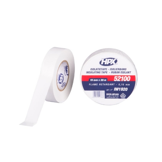 Afbeeldingen van HPX PVC isolatietape VDE - wit 19mm x 20m - IW1920