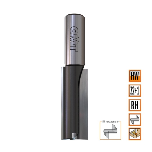 Afbeeldingen van CMT Rechte groeffrees D=19x38mm L=68mm S=12mm Z2+1 HW - 113.190.11