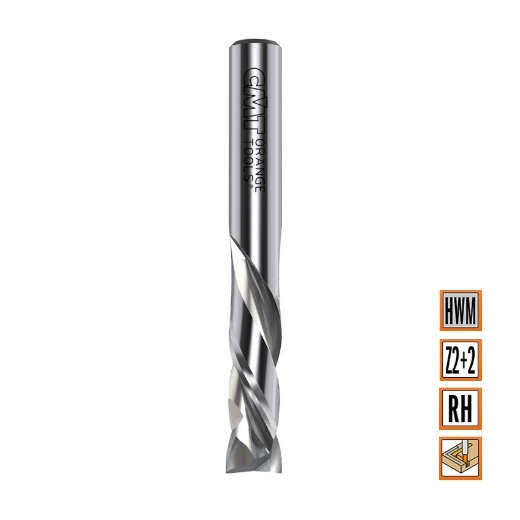 Afbeeldingen van CMT Positieve & negatieve spiraalfrees D=12x52mm L=100mm S=12mm Z2 HWM - 190.121.11