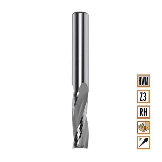 Afbeeldingen van CMT Positieve spiraalfrees D=12x52mm L=100mm S=12mm Z3 HWM - 193.122.11
