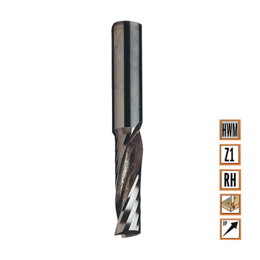 Afbeeldingen van CMT Positieve spiraalfrees D=8x32mm L=80mm S=8mm Z1 HWM - 198.081.11