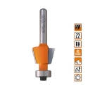 Afbeeldingen van CMT Uitloopfrees met geleidelager D=18.6x11mm 15° L=57mm S=6mm Z2 HW - 709.016.11