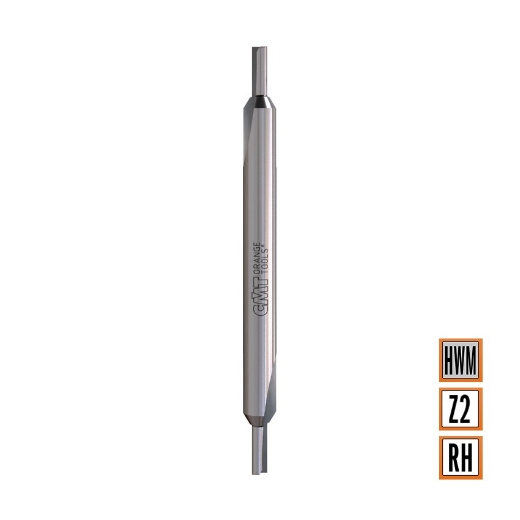 Afbeeldingen van CMT Groeffrees met rechte snijkoppen D=3x8mm L=76mm S=6mm Z2 HWM - 711.031.11