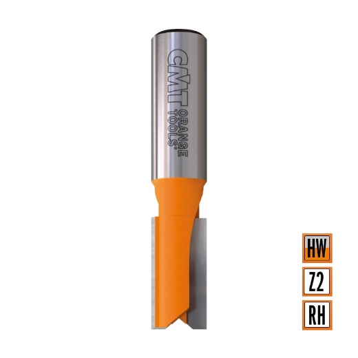 Afbeeldingen van CMT Groeffrees met rechte snijkoppen D=19x20mm L=57mm S=6mm Z2 HW - 711.190.11