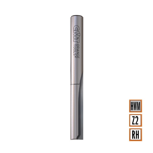 Afbeeldingen van CMT Groeffrees met rechte snijkoppen D=6x25.4mm L=60mm S=6mm Z2 HWM - 712.060.11