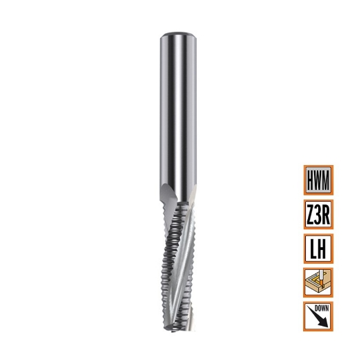 Afbeeldingen van CMT Schrobfrees positieve snijhoek in D=12mm I=42mm S=12mm L=90mm Z3 HWM - 195.121.11