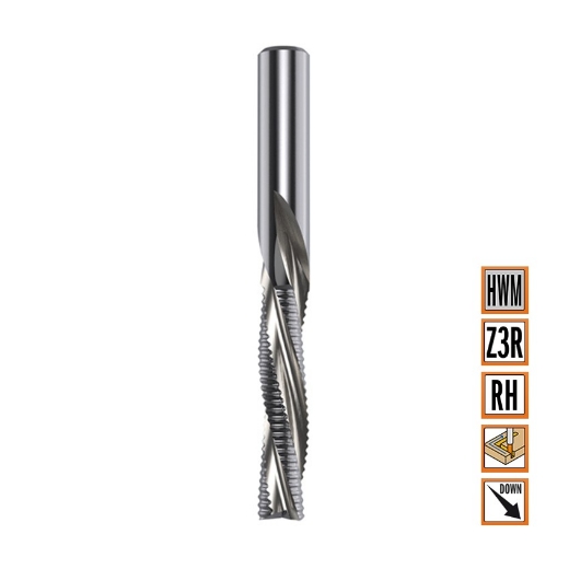 Afbeeldingen van CMT Negatieve schrobfrees D=12x42mm L=90mm S=12mm Z3 HWM - 196.121.11