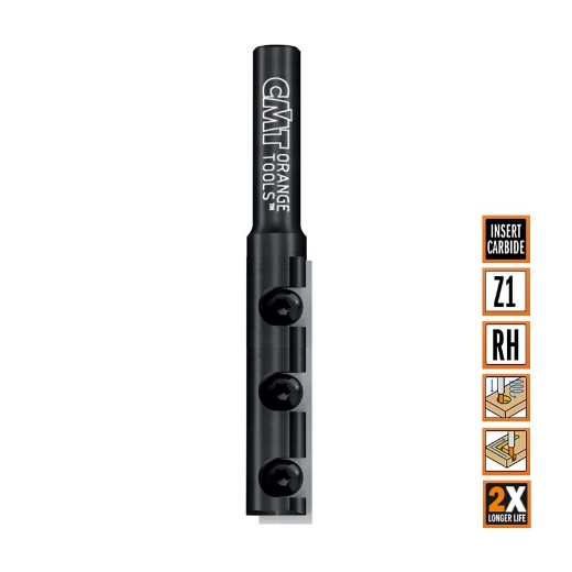 Afbeeldingen van CMT Rechte groeffrees D=16x50mm L=96mm S=12mm Z1 HWM - 652.161.11