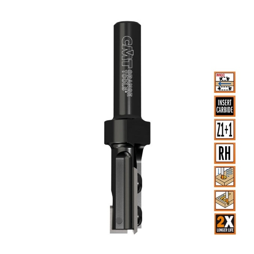 Afbeeldingen van CMT Rechte groeffrees D=16x48.3mm L=111mm S=12mm Z1 HWM - 653.162.11