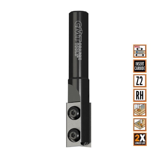 Afbeeldingen van CMT Rechte groeffrees D=16x28.3mm L=87mm S=12mm Z2 HWM - 654.161.11