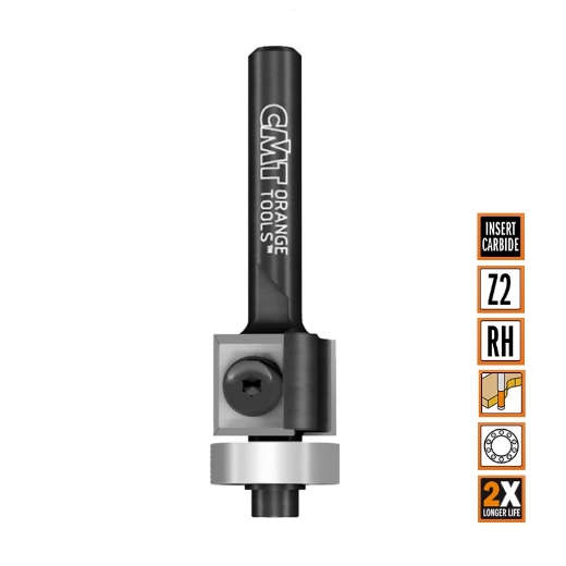 Afbeeldingen van CMT Rechte kantenfrees D=19x12mm L=57mm S=6mm Z2 HWM - 657.194.11